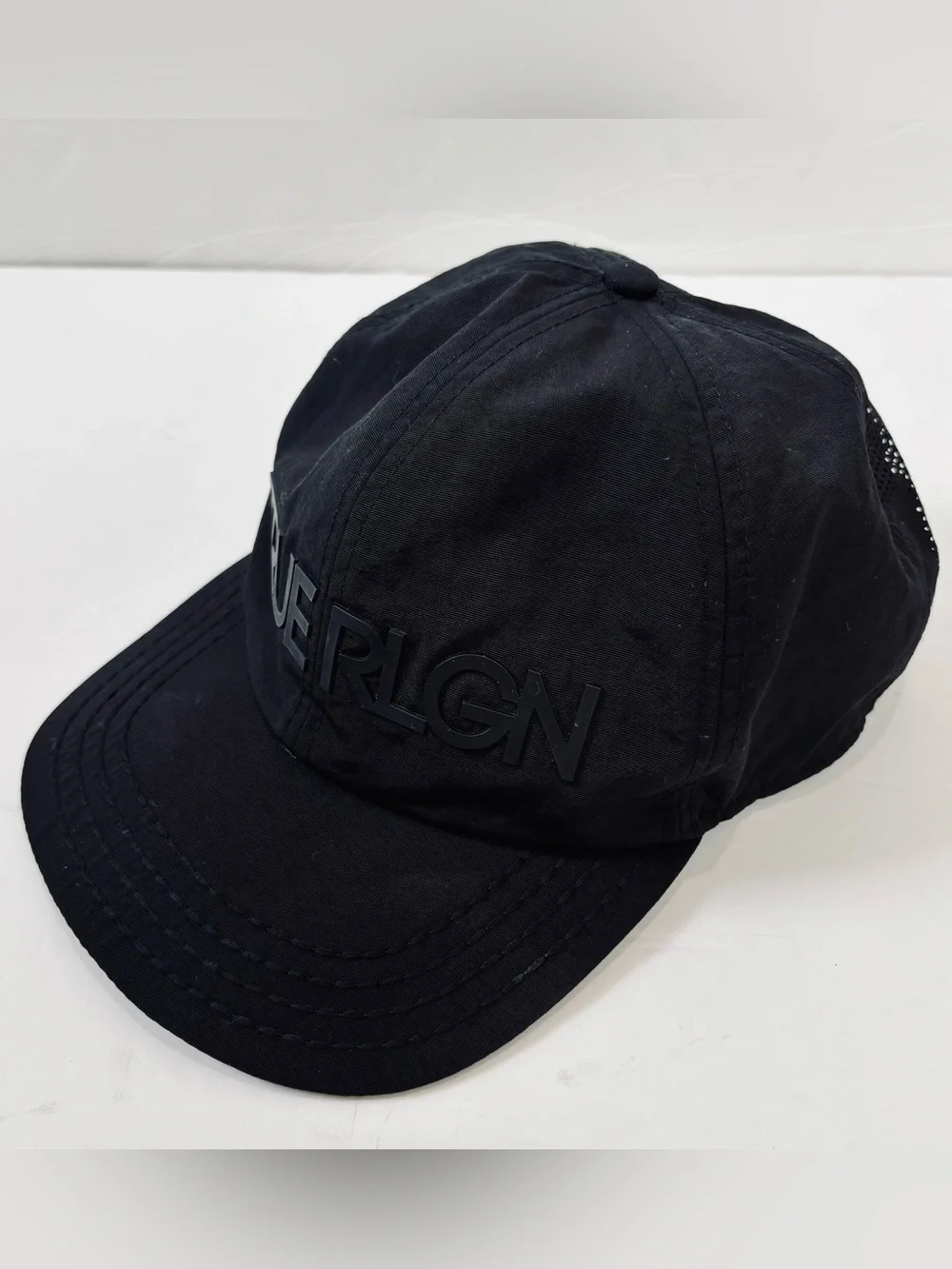 True Religion Man's Logo lightning bolt hat baseball cap black one size